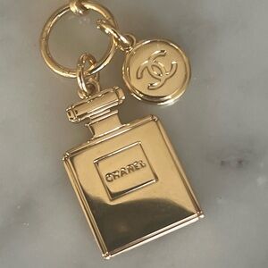 CHANEL Gold Perfume Bottle Charm